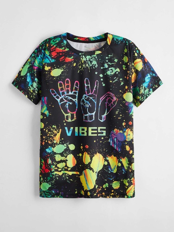 Boys Hand Print Tee