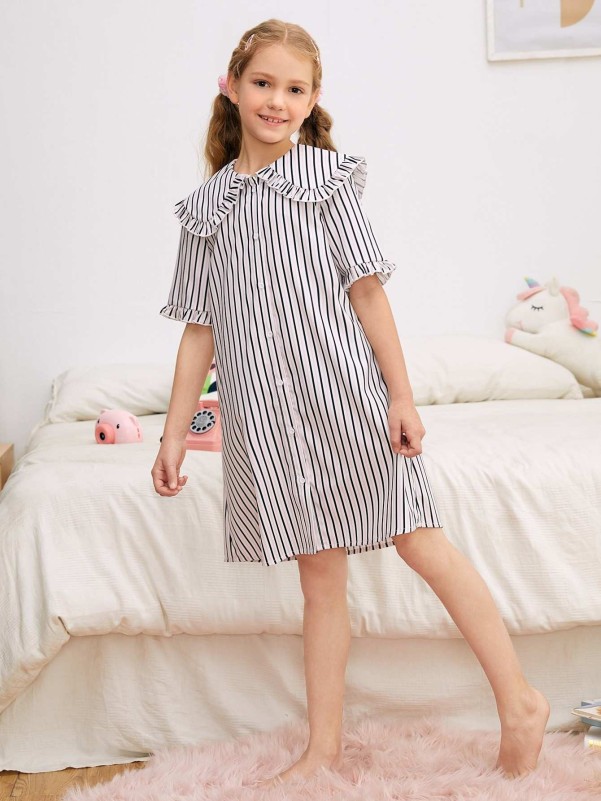 Striped nightdress hotsell