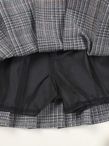 Girls Plaid Print Fold Pleated Skirt