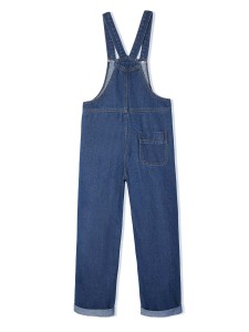 Girls Pocket Button Denim Overall