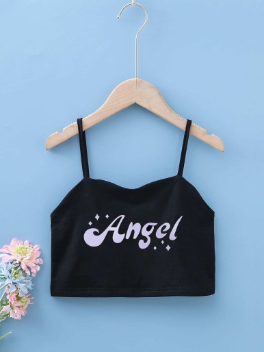 Girls Letter Graphic Cami Top
