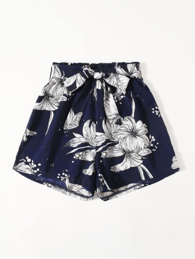 Letter Embroidery Track Shorts