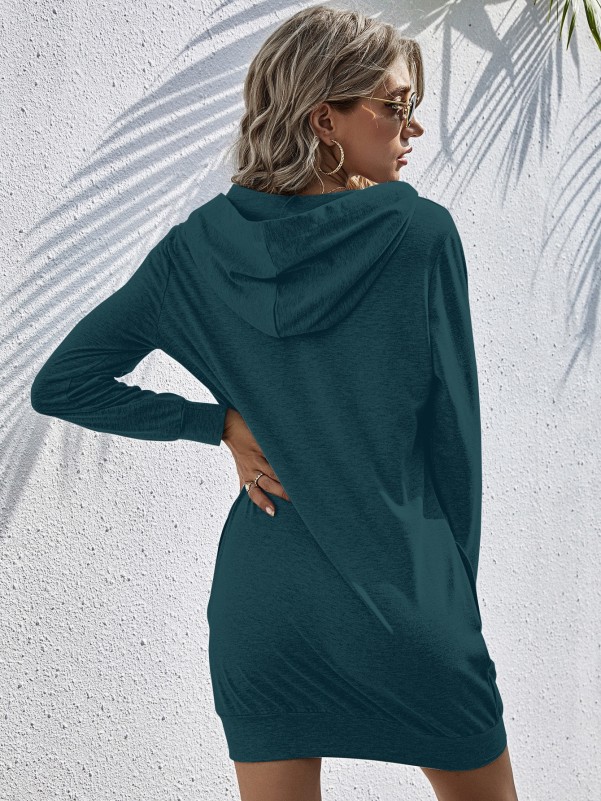 Sweatshirt dress sales with pockets