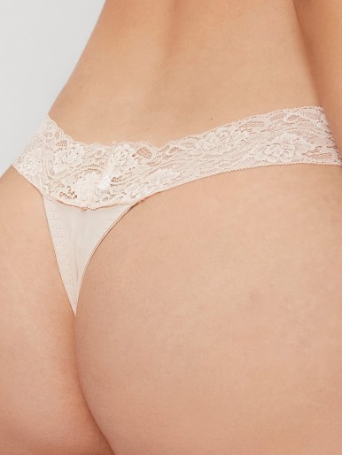SHEIN Contrast Lace Thong