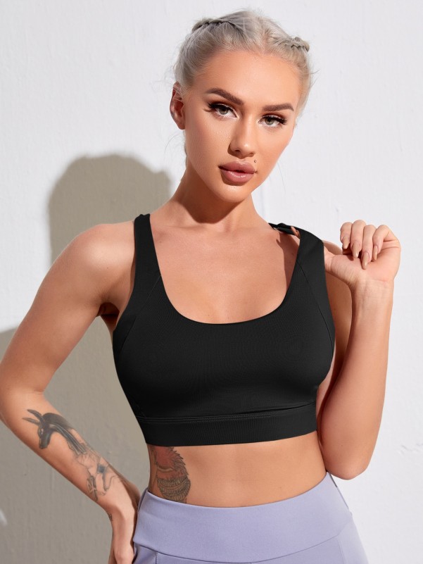 Light Support Criss Cross Back Sports Bra