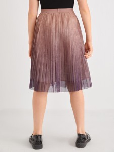 SHEIN Girls Ombre Pleated Skirt