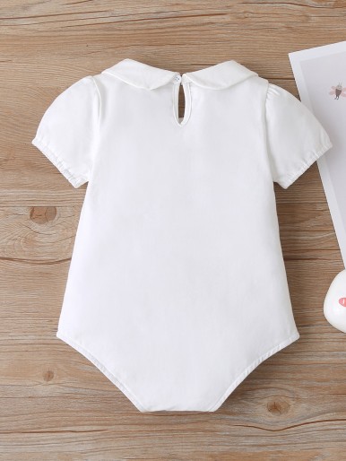 Baby Girl Rainbow And Letter Graphic Bodysuit