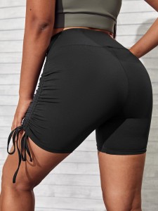 Plus Drawstring Side Sports Shorts