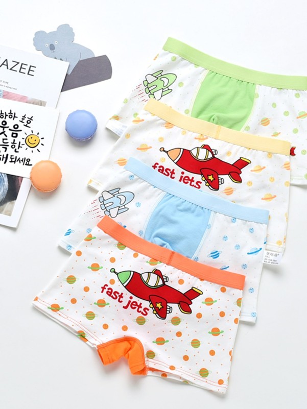 4PCS Children Boy Underwear for Kids