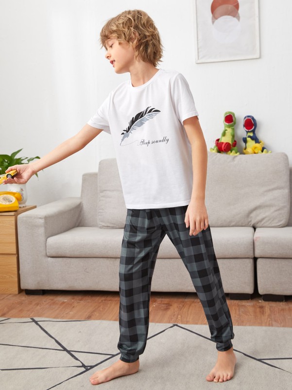 Boys best sale gingham pants