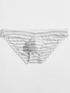 Men Striped Print Brief