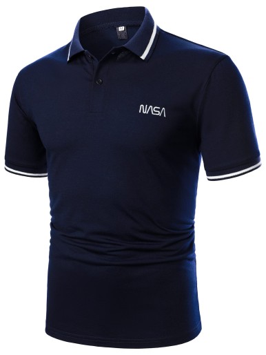 Men Letter Embroidery Polo Shirt