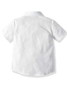 Toddler Boys Solid Button Front Shirt