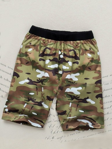 Toddler Boys Camo Print Shorts