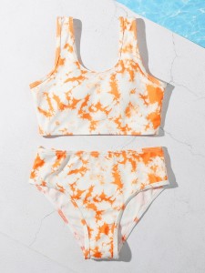 Girls Tie Dye Bikini Swimsuit