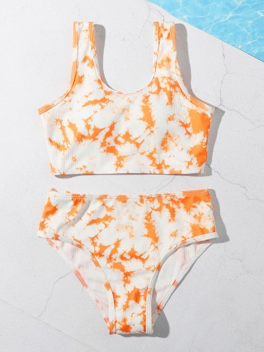 Girls Tie Dye Bikini Swimsuit