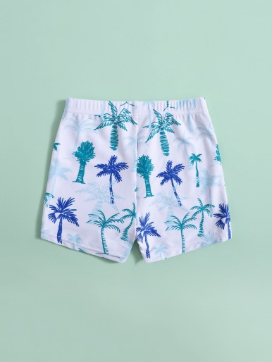 Toddler Boys Tree Print Swim Shorts