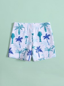 Toddler Boys Tree Print Swim Shorts