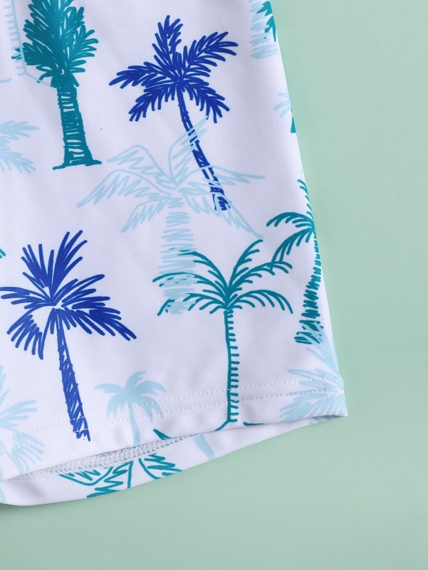 Toddler Boys Tree Print Swim Shorts