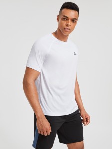 Men Geo Print Sports Tee