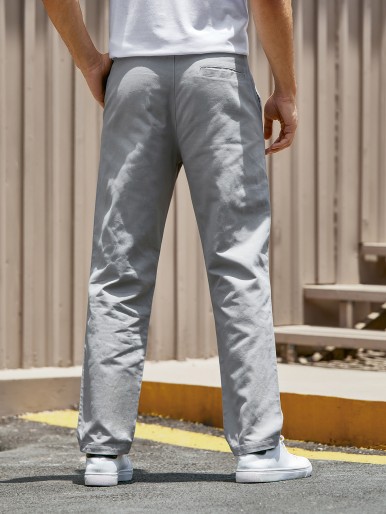 Men Solid Tailored Pants