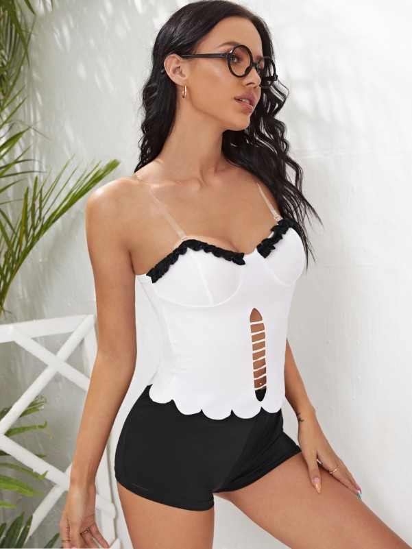 4pack Frill Trim Bandeau Teacher Costume Set