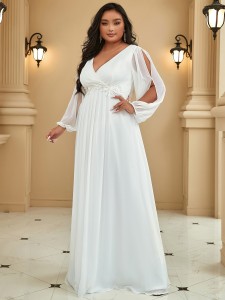 EVER-PRETTY Plus Appliques Zip Back Longline Dress