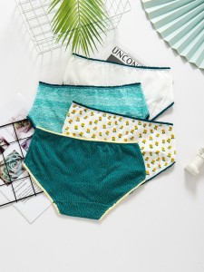 Girls 4pcs Pineapple Print Briefs