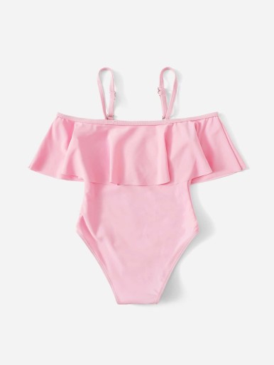 Toddler Girls Flounce One Piece Swimsuit