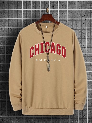 Men Letter Graphic Sweatshirt