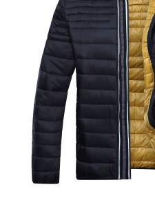 Men Zip Up Quilted Coat