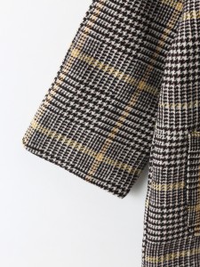 Toddler Boys Houndstooth Double Breasted Overcoat