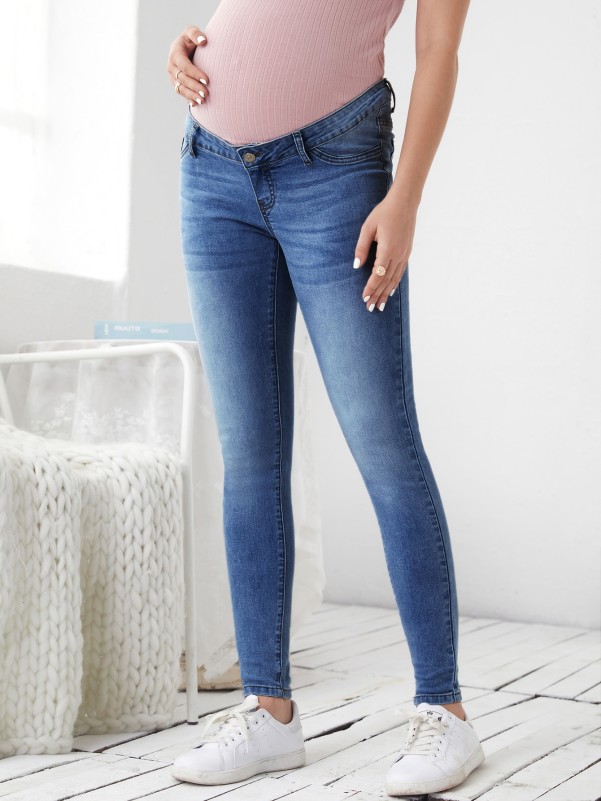 Maternity Wide Waistband Skinny Jeans