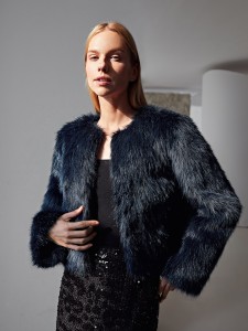 MOTF PREMIUM OPEN FRONT FUZZY COAT