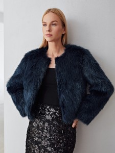 MOTF PREMIUM OPEN FRONT FUZZY COAT