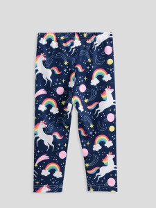 Toddler Girls Unicorn & Rainbow Print Leggings