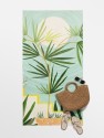 Plant Print Beach Blanket