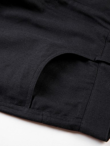 Men Solid Slant Pocket Pants