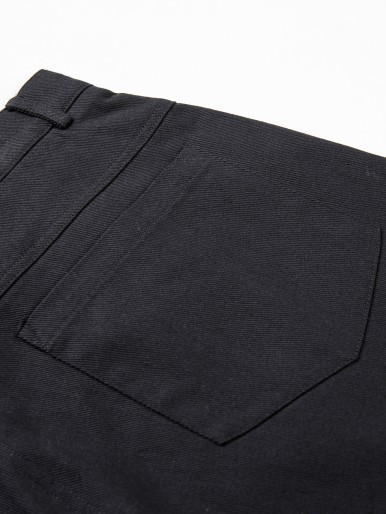 Men Solid Slant Pocket Pants