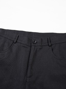 Men Solid Slant Pocket Pants