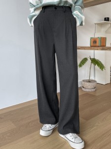 DAZY High Waist Slant Pockets Tailored Pants