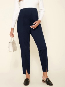 SHEIN Maternity Split Hem Solid Pants