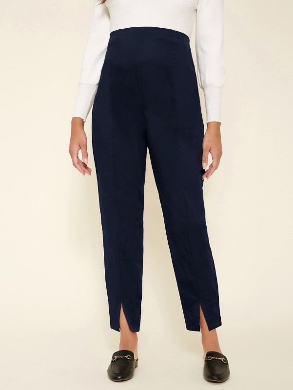 SHEIN Maternity Split Hem Solid Pants