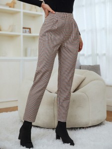 Plaid Tailored Pants