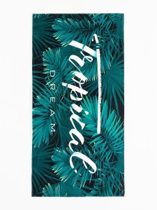 Plant Print Beach Blanket