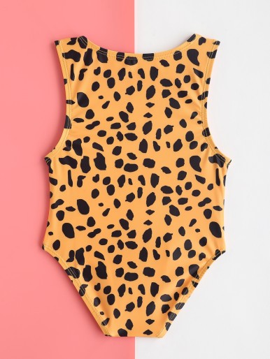 Baby Girl Leopard One Piece Swimsuit