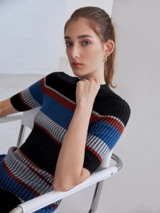 MOTF PREMIUM WOOL-MIX FITTED SWEATER DRESS