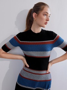 MOTF PREMIUM WOOL-MIX FITTED SWEATER DRESS