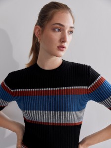 MOTF PREMIUM WOOL-MIX FITTED SWEATER DRESS