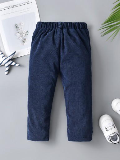 Toddler Boys Slant Pockets Corduroy Pants